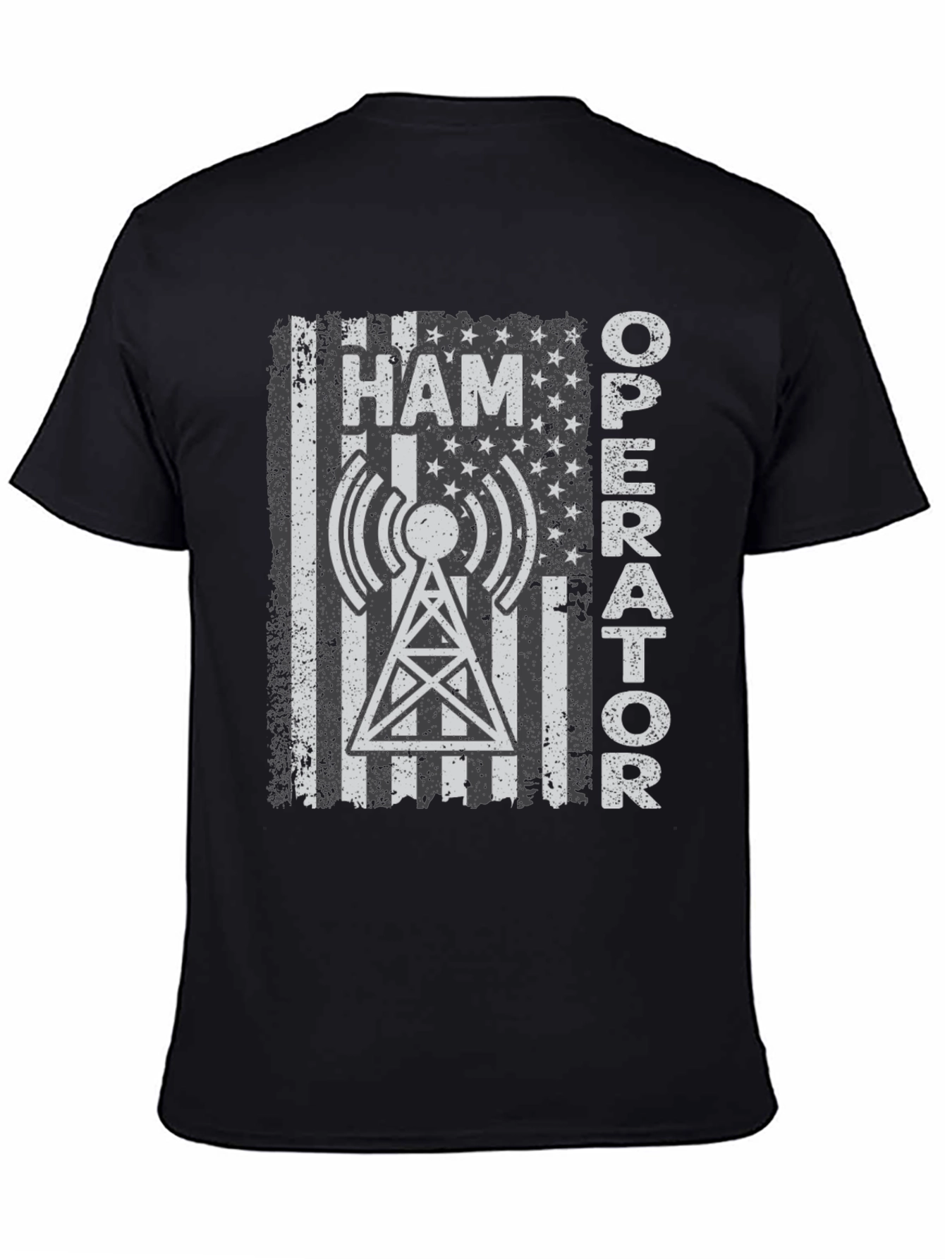 Ham Operator American Flag T-Shirt