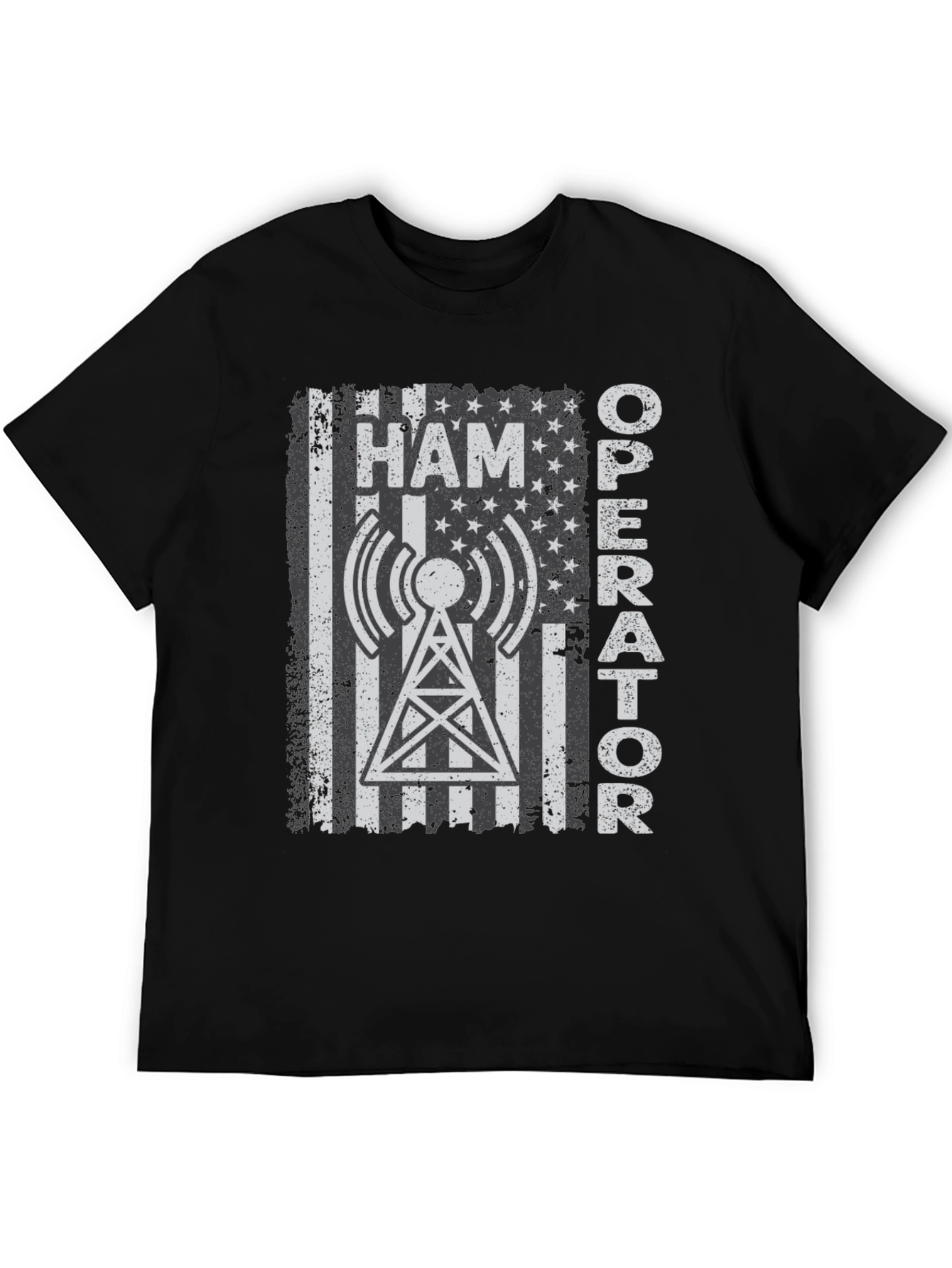 Ham Operator American Flag T-Shirt
