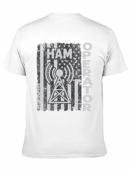 Ham Operator American Flag T-Shirt