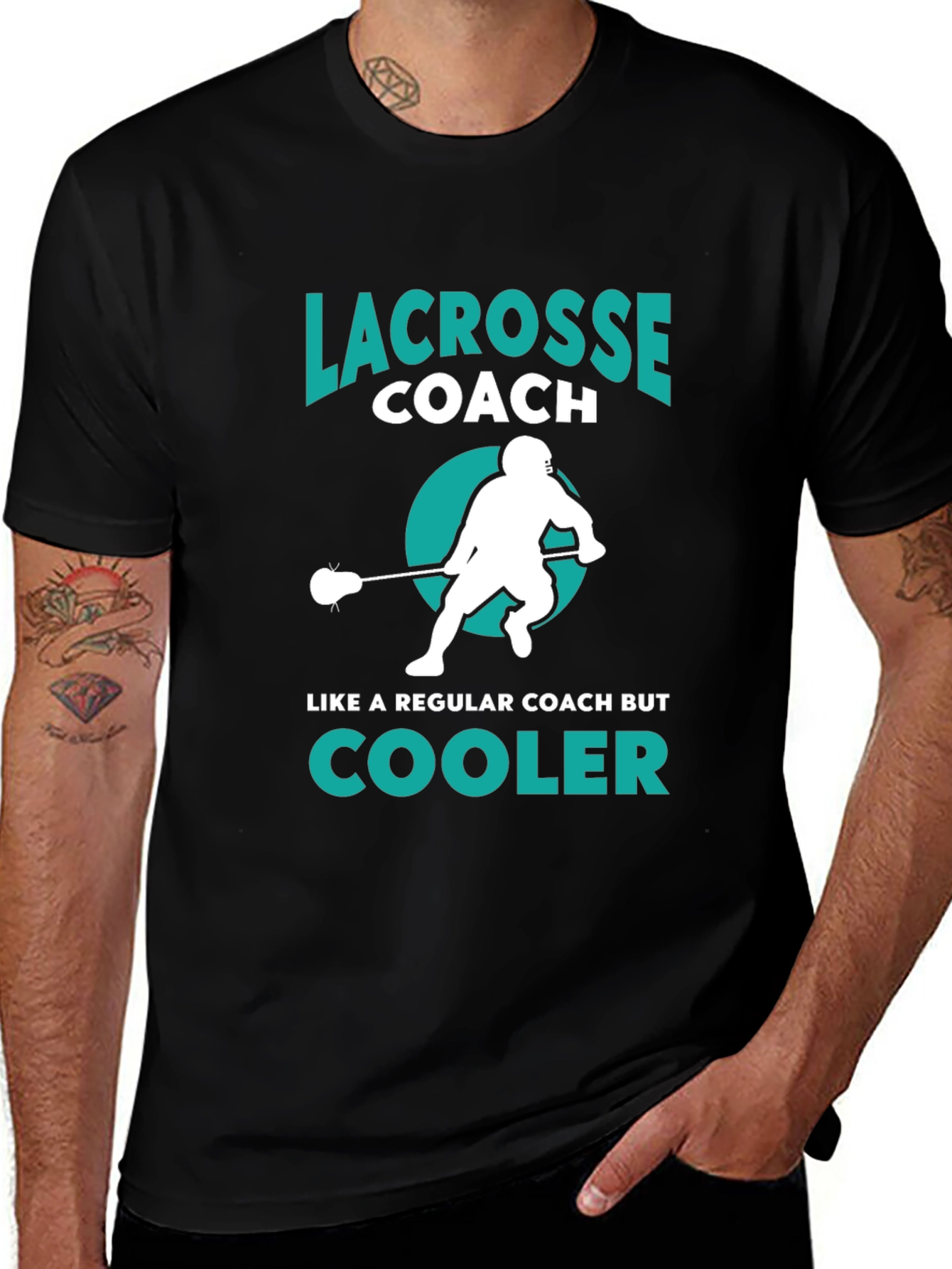 Lacrosse Coach T-Shirt - Cooler Than Regular Coaches