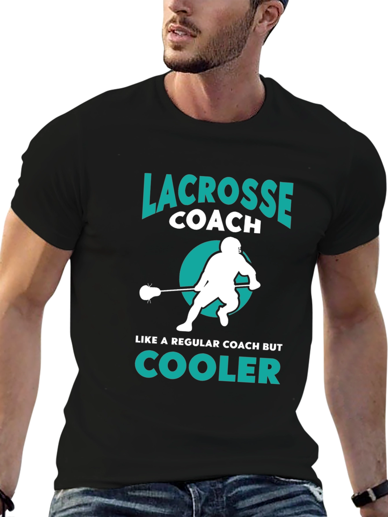 Lacrosse Coach T-Shirt - Cooler Than Regular Coaches