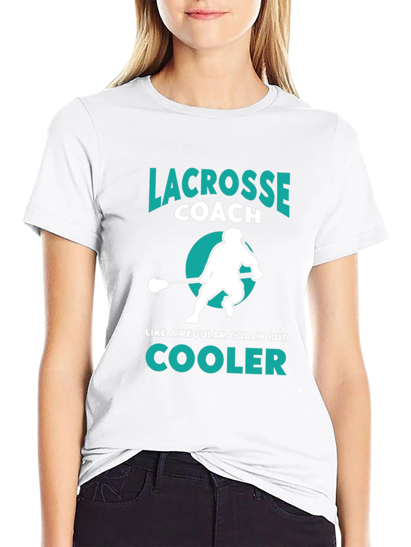 Lacrosse Coach T-Shirt - Cooler Than Regular Coaches