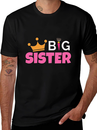 Big Sister T-Shirt - Cute Crown Design