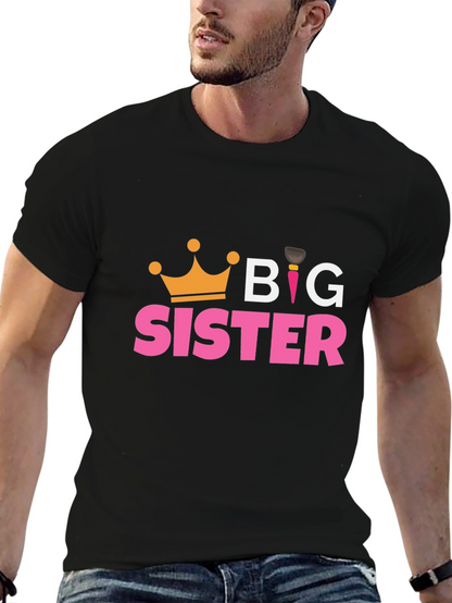 Big Sister T-Shirt - Cute Crown Design