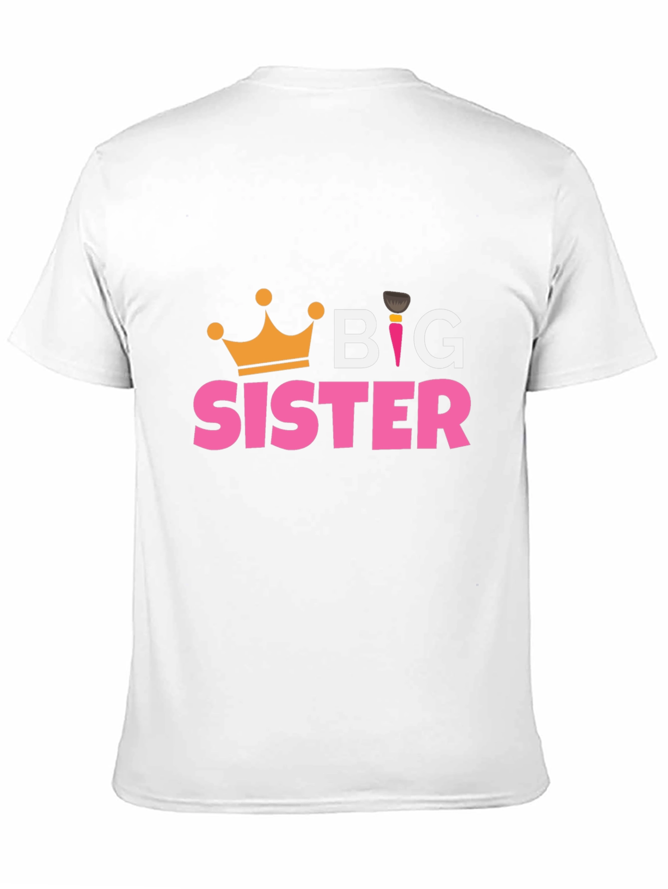 Big Sister T-Shirt - Cute Crown Design