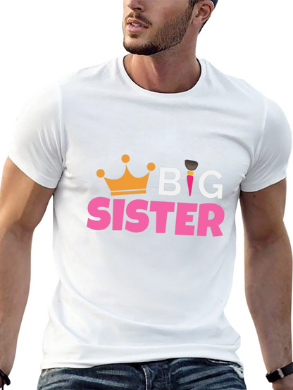Big Sister T-Shirt - Cute Crown Design