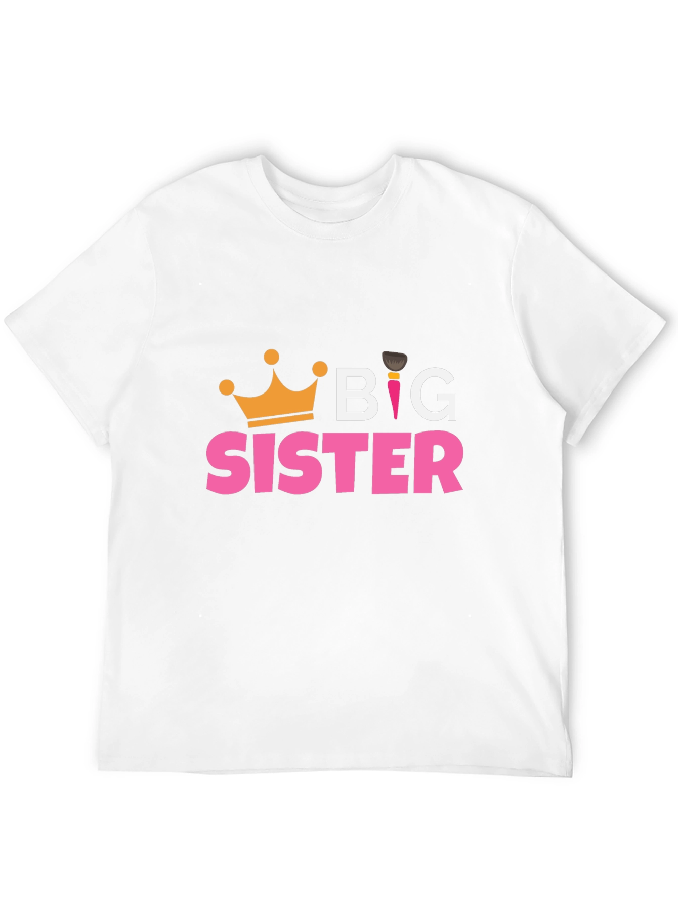 Big Sister T-Shirt - Cute Crown Design