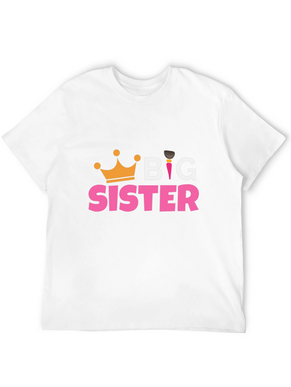 Big Sister T-Shirt - Cute Crown Design