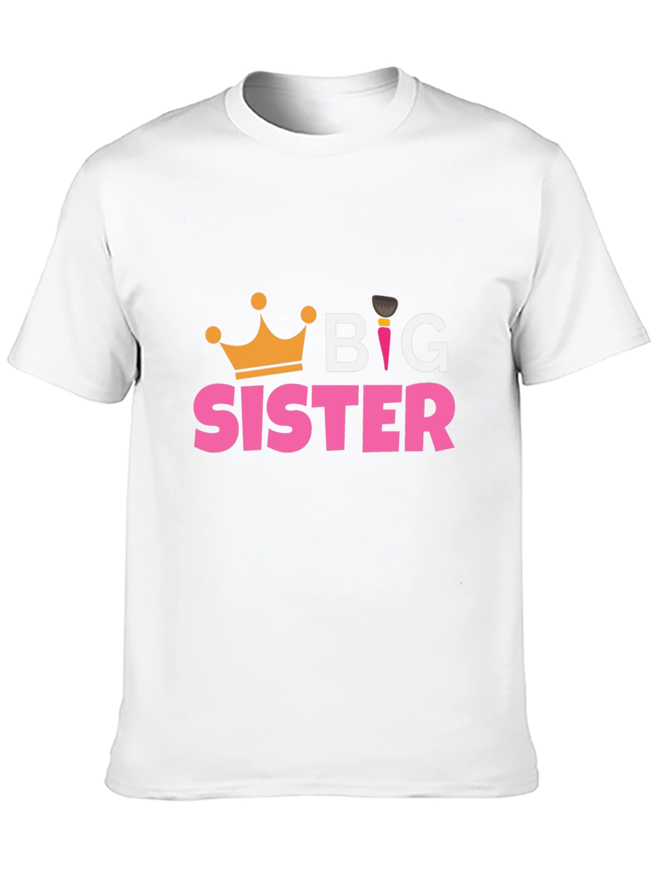 Big Sister T-Shirt - Cute Crown Design