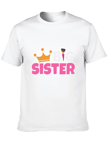 Big Sister T-Shirt - Cute Crown Design
