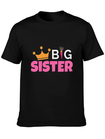 Big Sister T-Shirt - Cute Crown Design