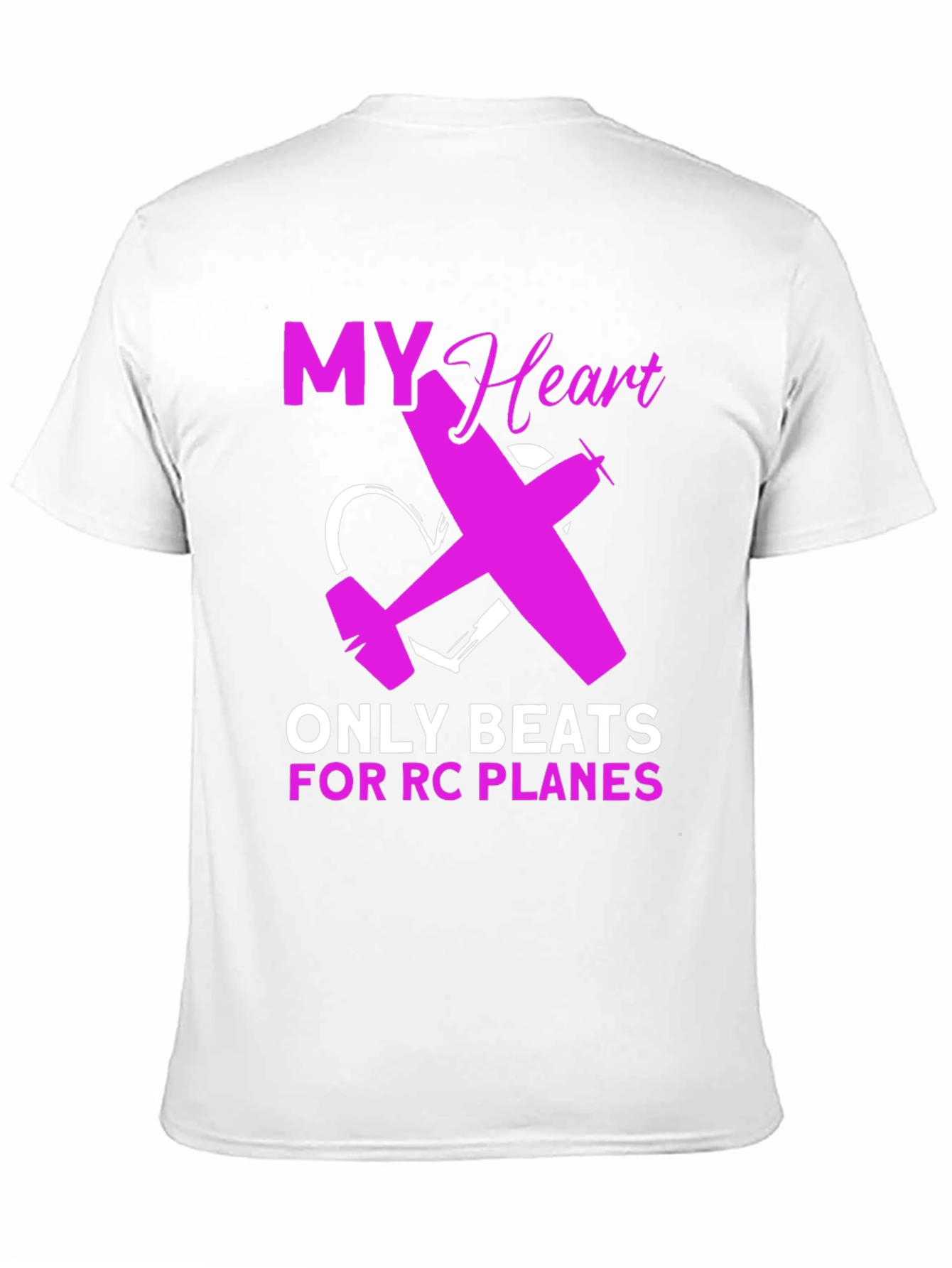 RC Plane Lover T-Shirt - Heartbeat Design