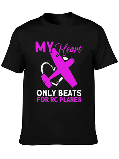 RC Plane Lover T-Shirt - Heartbeat Design