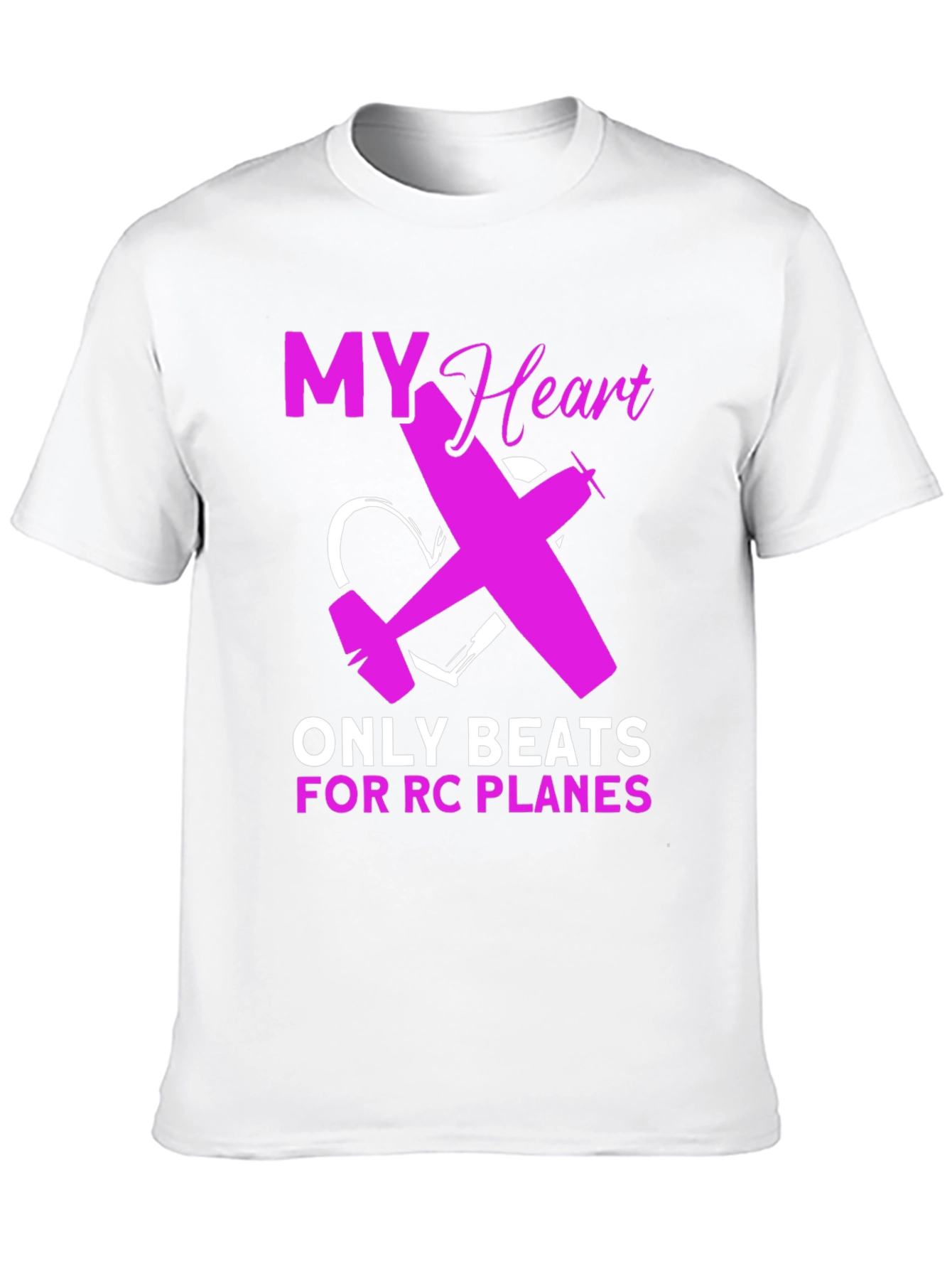 RC Plane Lover T-Shirt - Heartbeat Design