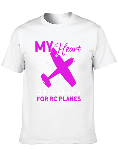 RC Plane Lover T-Shirt - Heartbeat Design