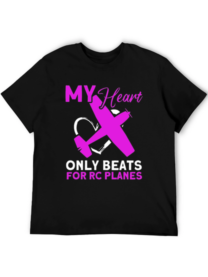 RC Plane Lover T-Shirt - Heartbeat Design
