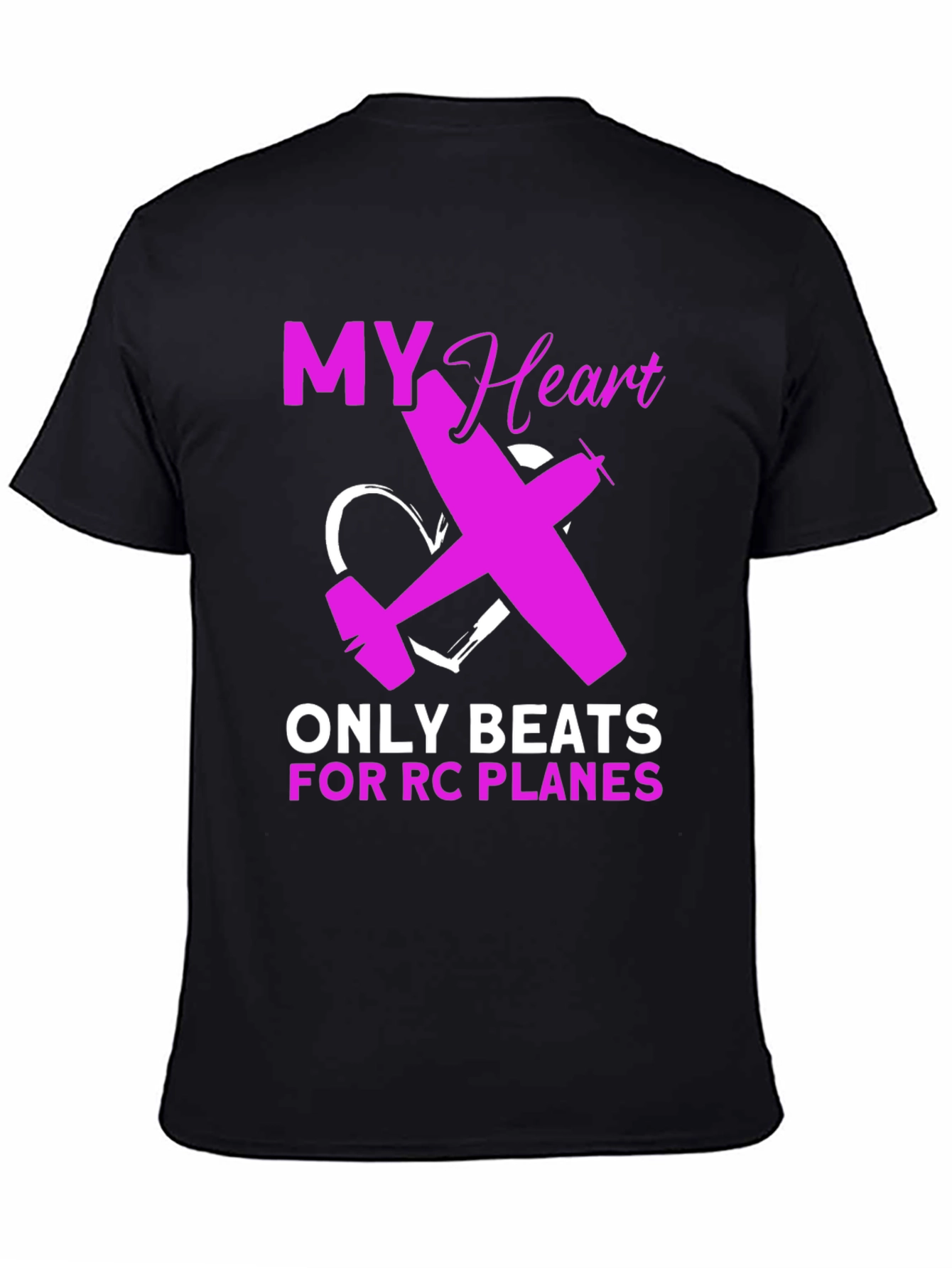 RC Plane Lover T-Shirt - Heartbeat Design