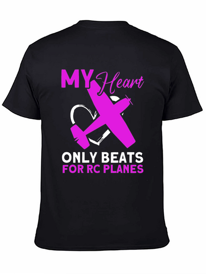 RC Plane Lover T-Shirt - Heartbeat Design