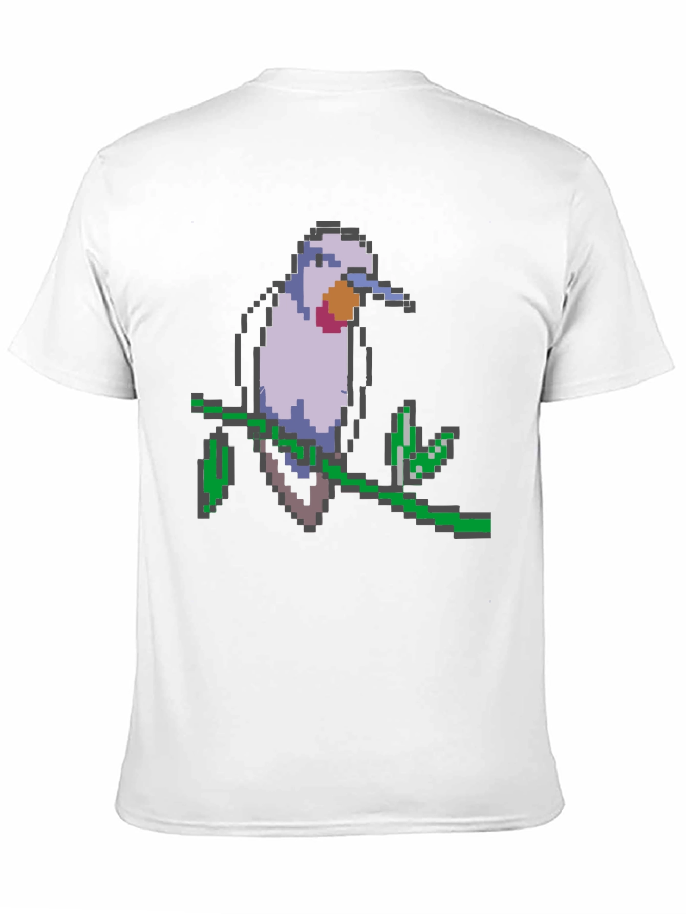 Pixel Bird Graphic Tee - Black T-Shirt