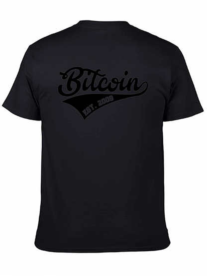 Bitcoin EST. 2009 Black Graphic T-Shirt