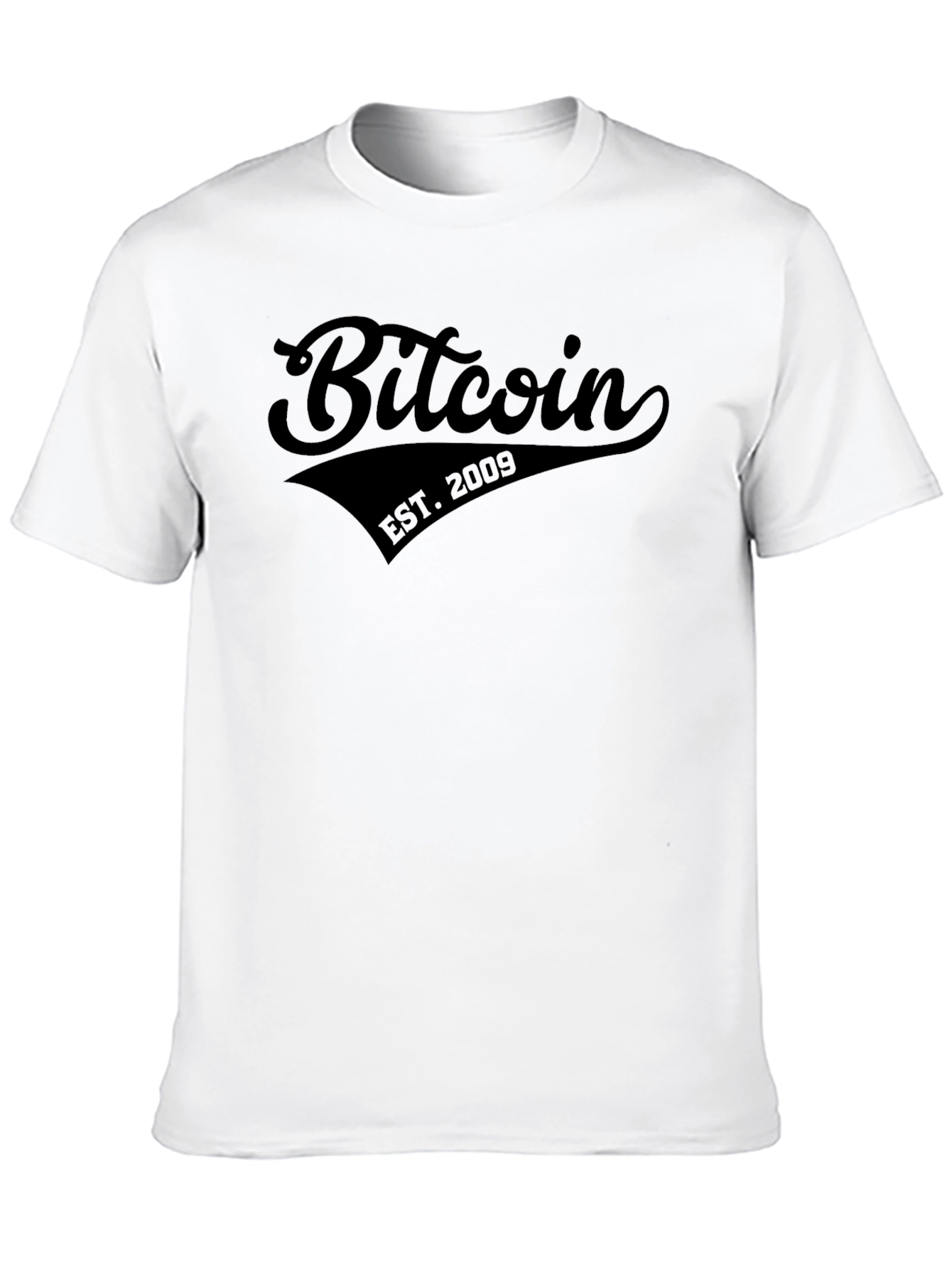 Bitcoin EST. 2009 Black Graphic T-Shirt