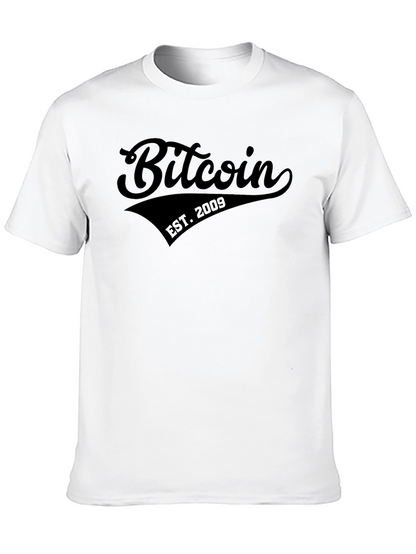 Bitcoin EST. 2009 Black Graphic T-Shirt