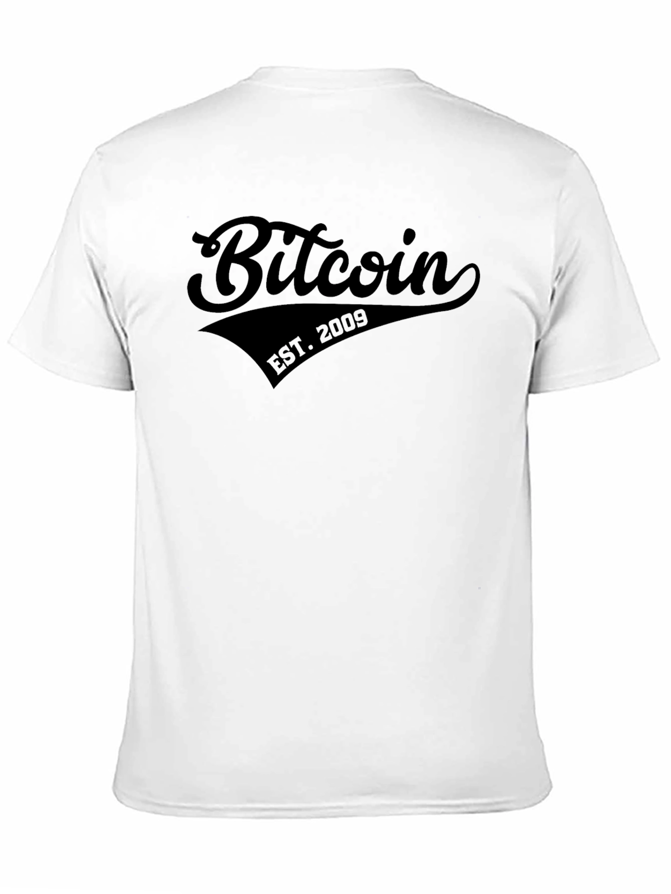 Bitcoin EST. 2009 Black Graphic T-Shirt