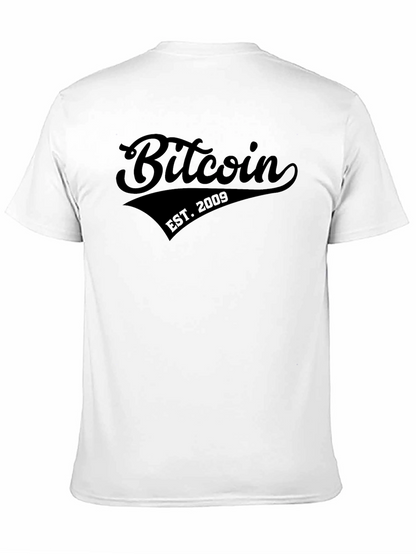 Bitcoin EST. 2009 Black Graphic T-Shirt
