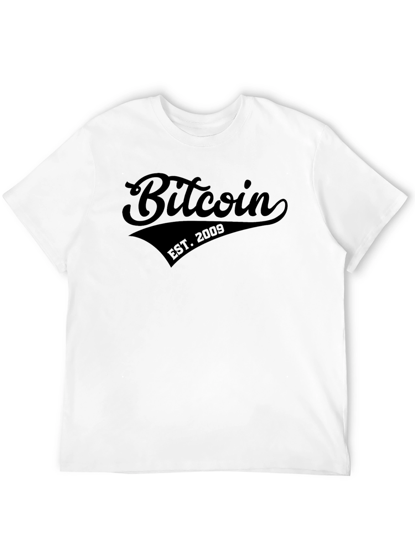 Bitcoin EST. 2009 Black Graphic T-Shirt