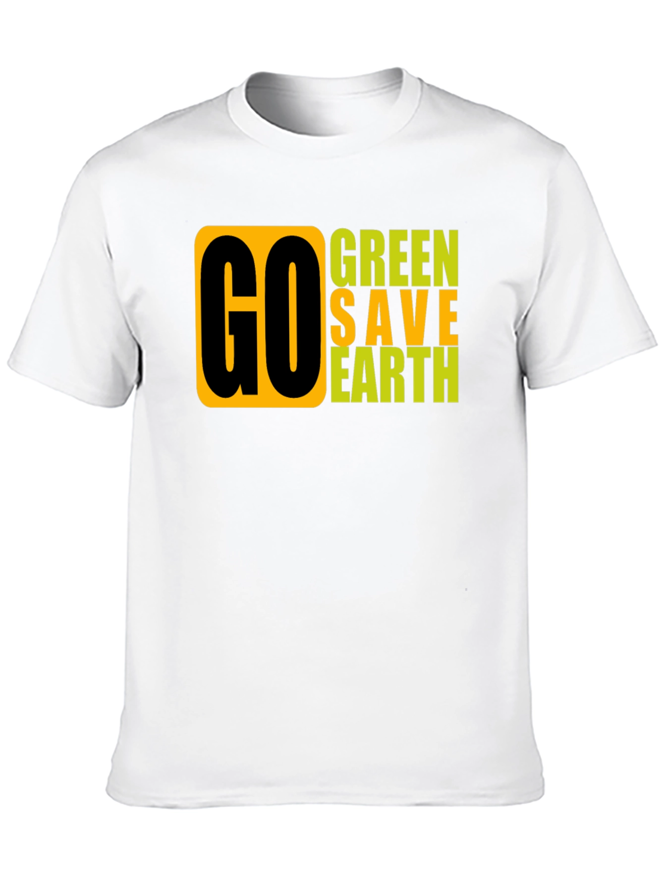 Go Green Save Earth Graphic T-Shirt