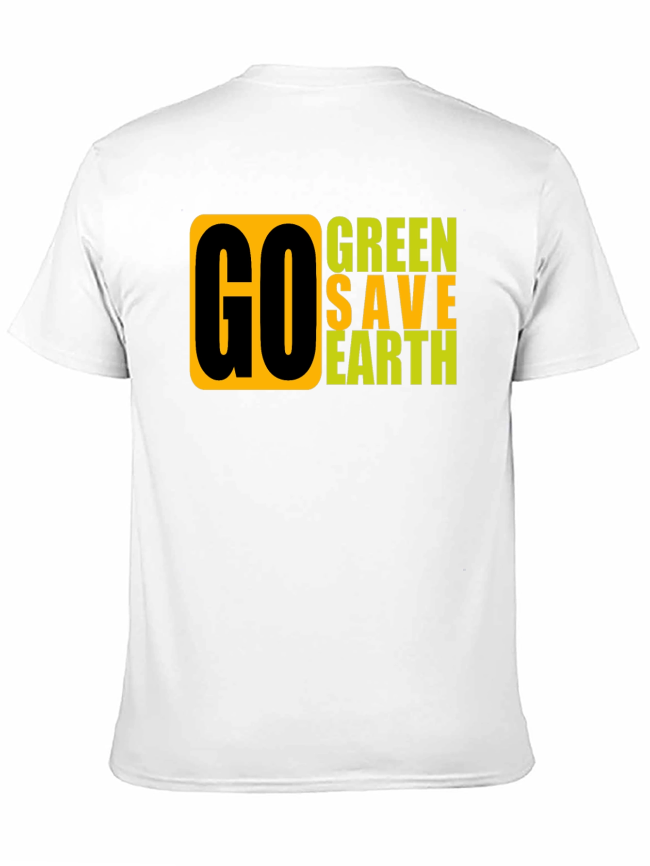 Go Green Save Earth Graphic T-Shirt