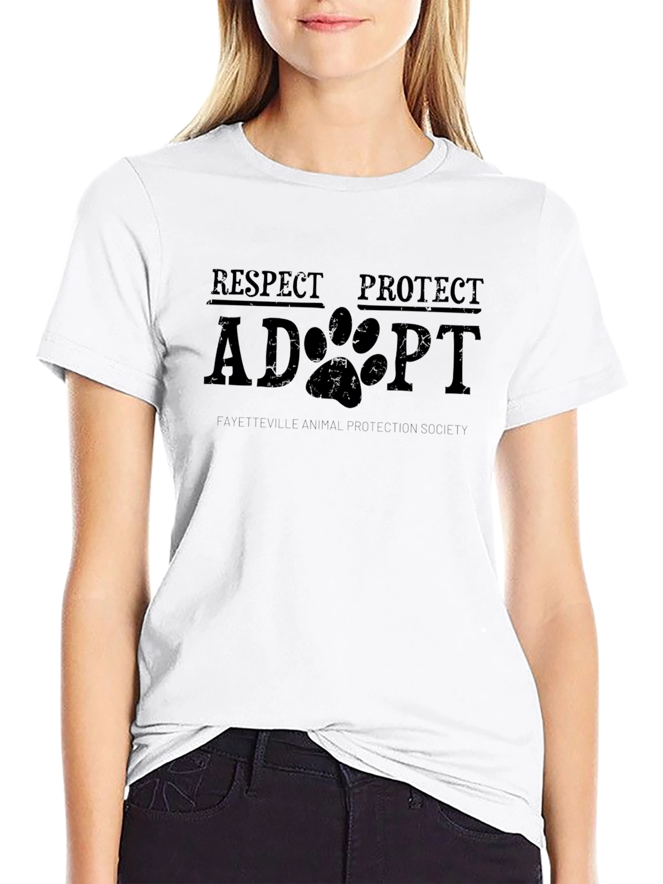 Respect Protect Adopt Animal Rescue T-Shirt
