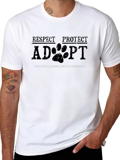 Respect Protect Adopt Animal Rescue T-Shirt