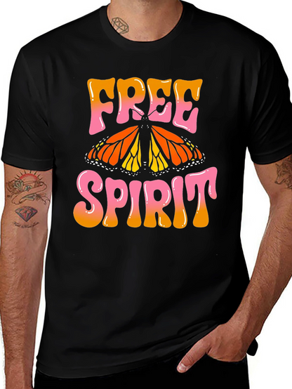 Free Spirit Butterfly Graphic T-Shirt