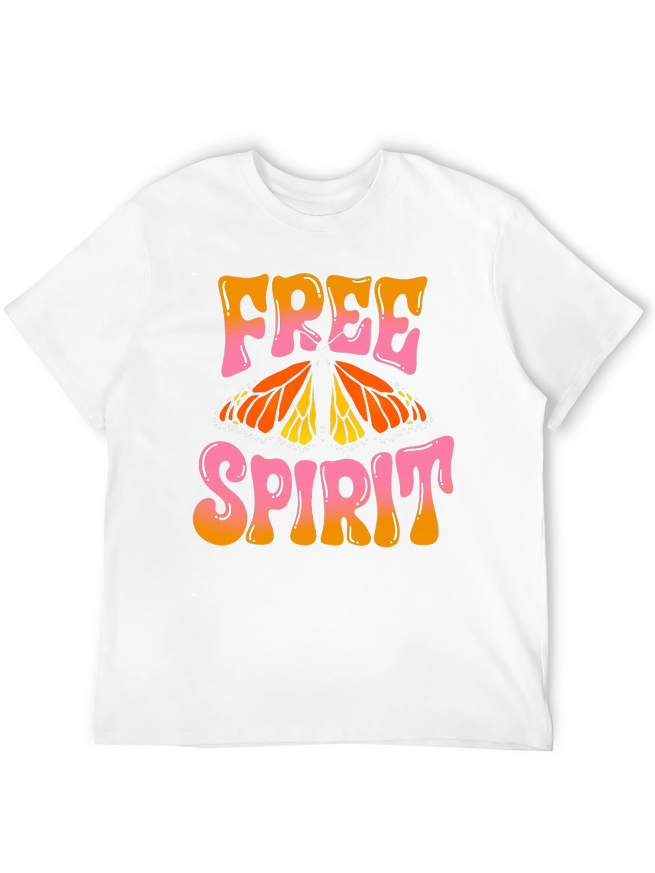 Free Spirit Butterfly Graphic T-Shirt