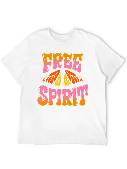 Free Spirit Butterfly Graphic T-Shirt
