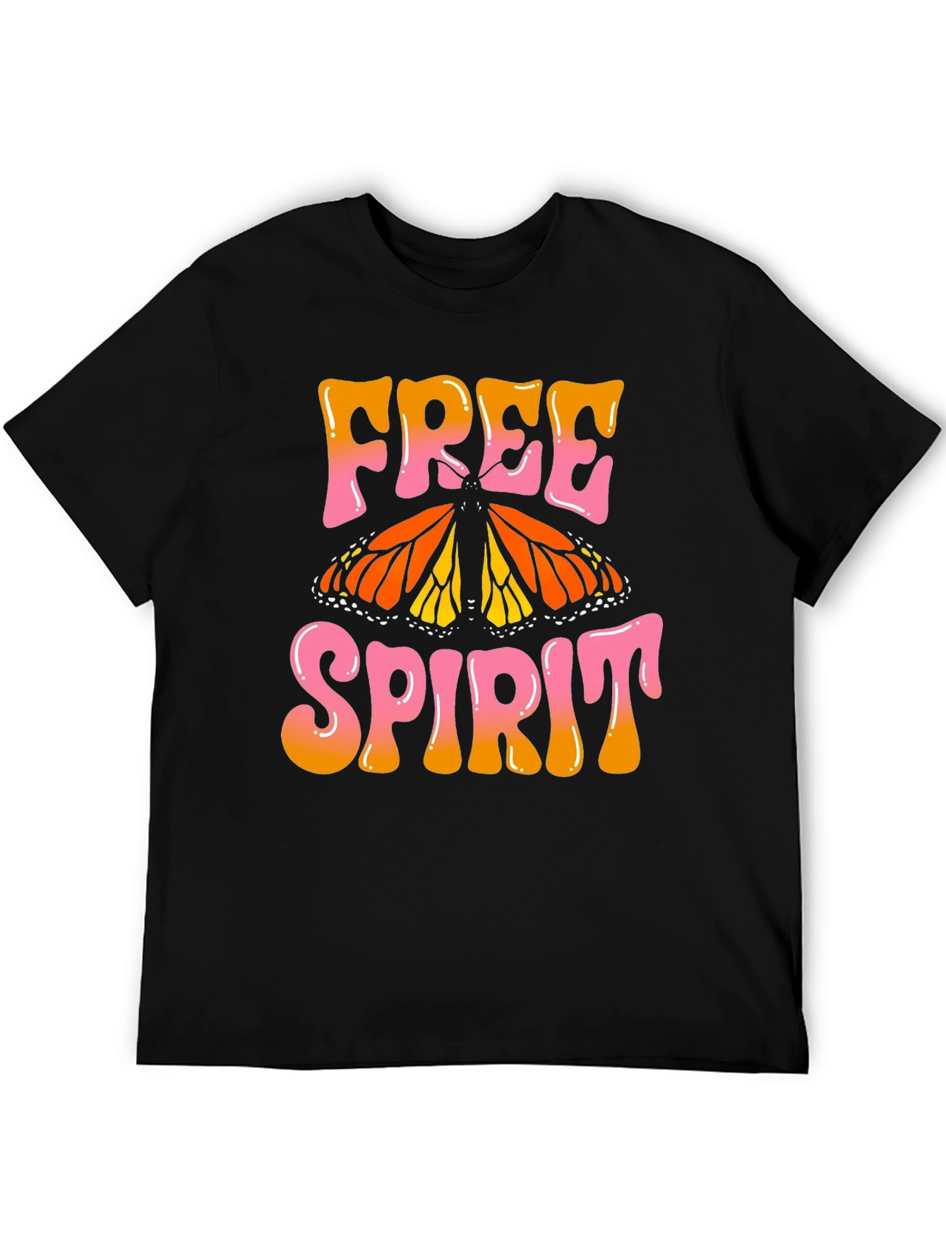 Free Spirit Butterfly Graphic T-Shirt