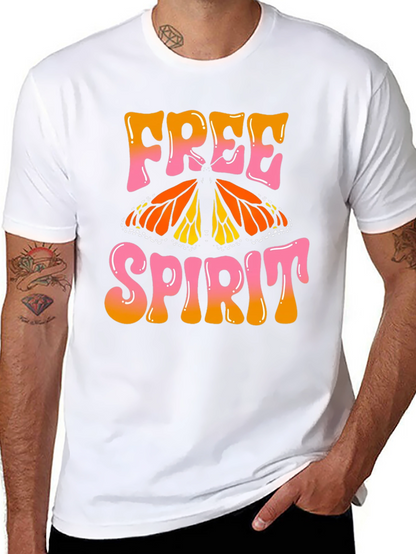 Free Spirit Butterfly Graphic T-Shirt