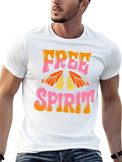 Free Spirit Butterfly Graphic T-Shirt