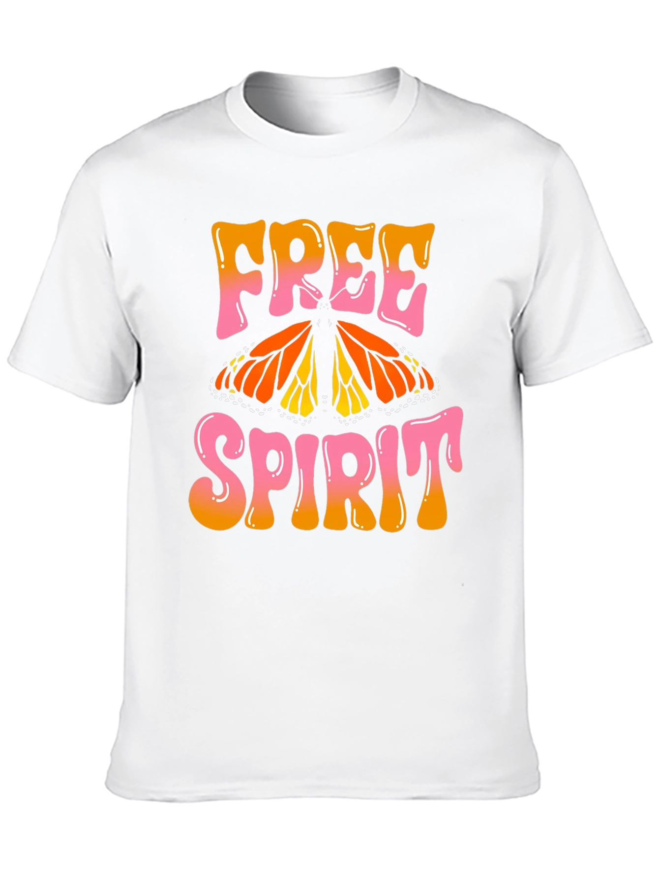 Free Spirit Butterfly Graphic T-Shirt