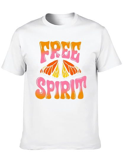Free Spirit Butterfly Graphic T-Shirt