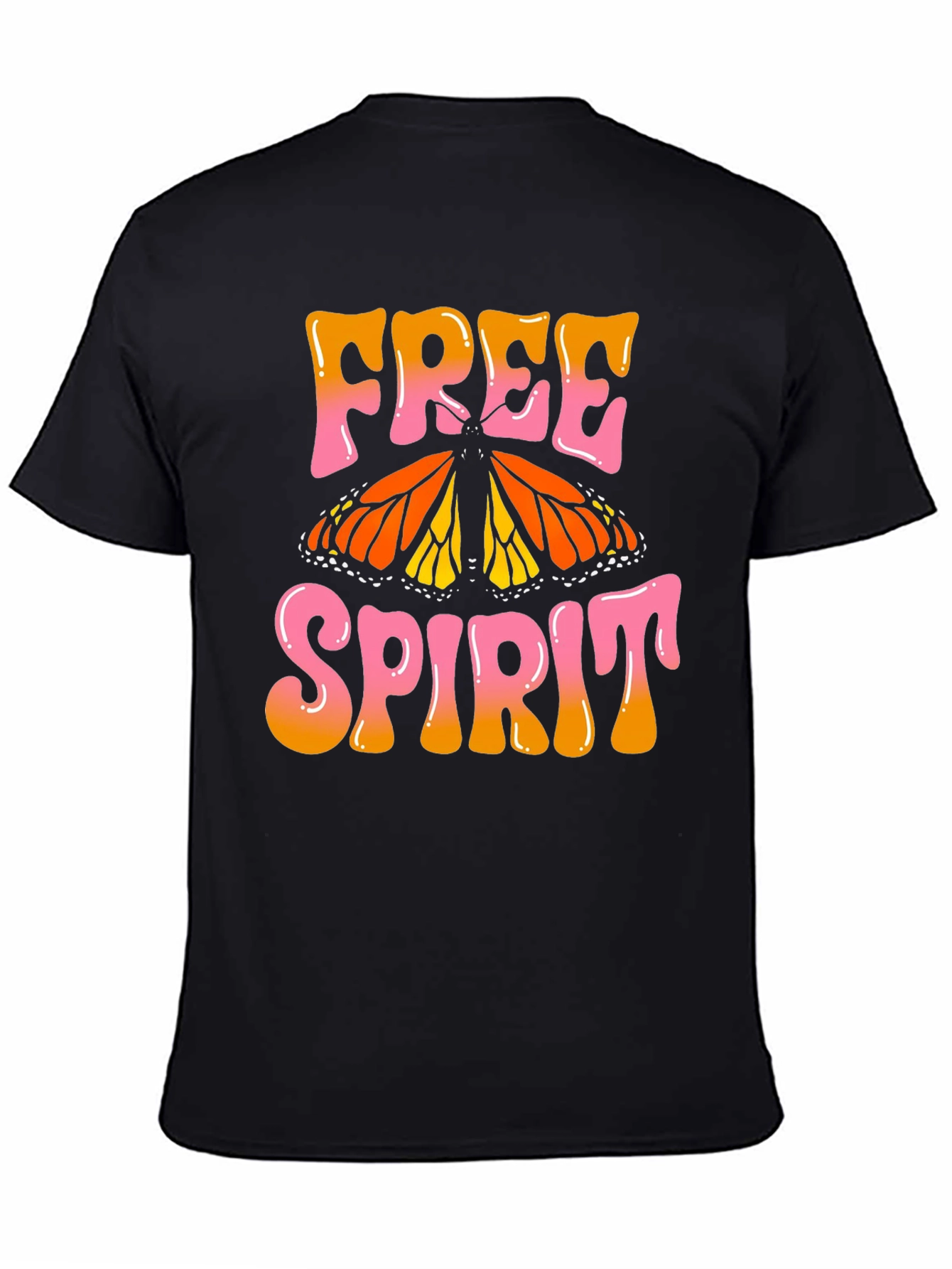 Free Spirit Butterfly Graphic T-Shirt