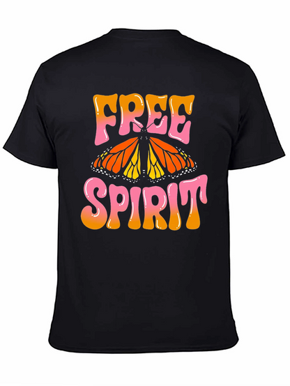 Free Spirit Butterfly Graphic T-Shirt