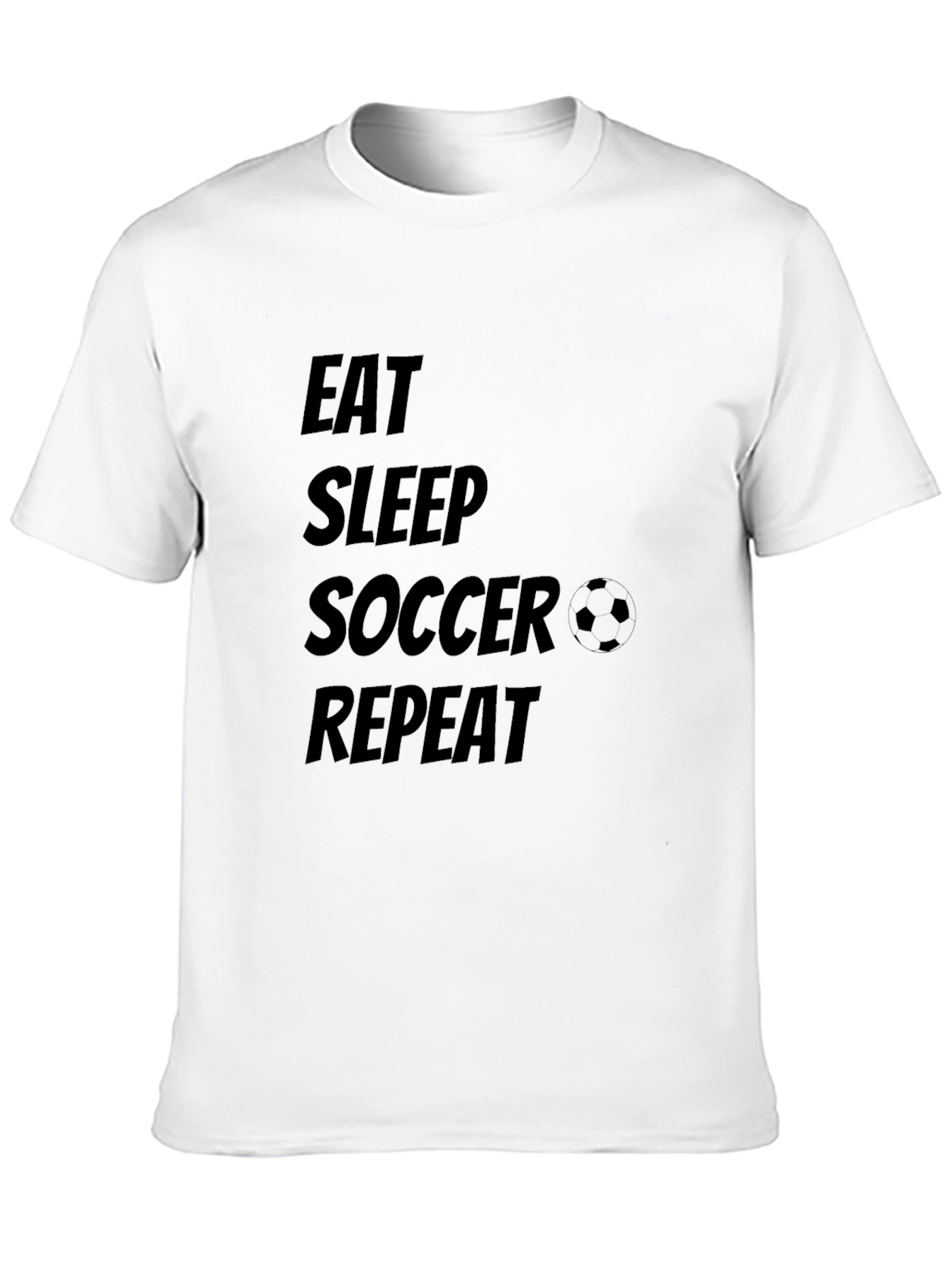 Eat Sleep Soccer Repeat Graphic Tee