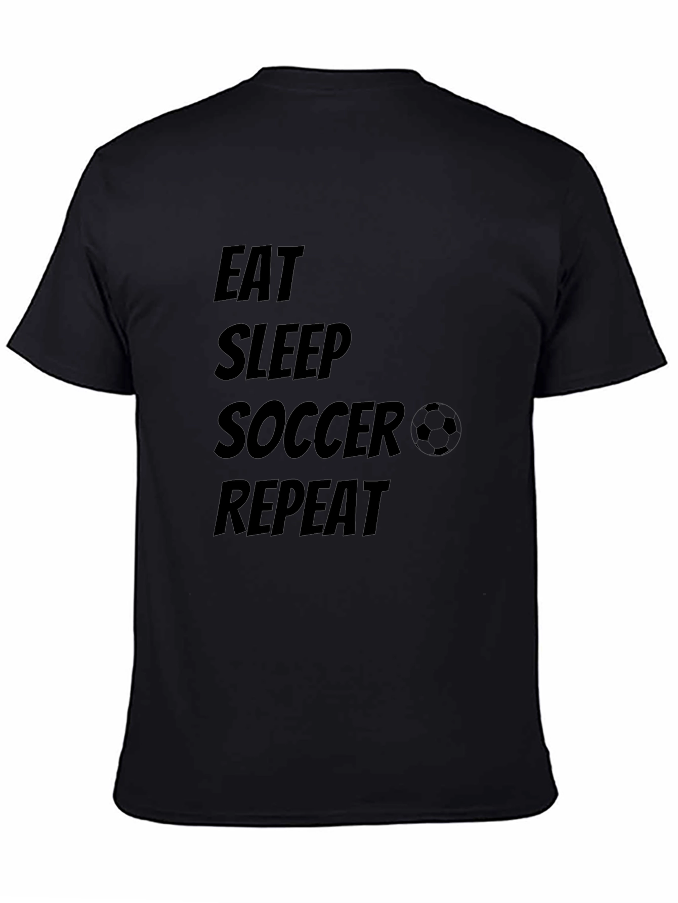 Eat Sleep Soccer Repeat Graphic Tee