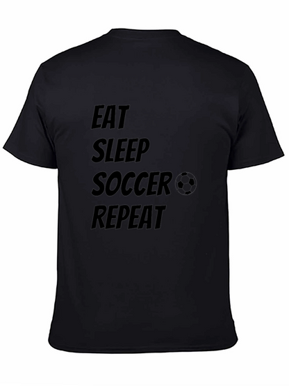 Eat Sleep Soccer Repeat Graphic Tee