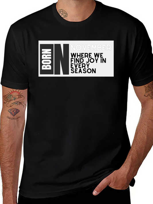 Born In November Graphic T-Shirt