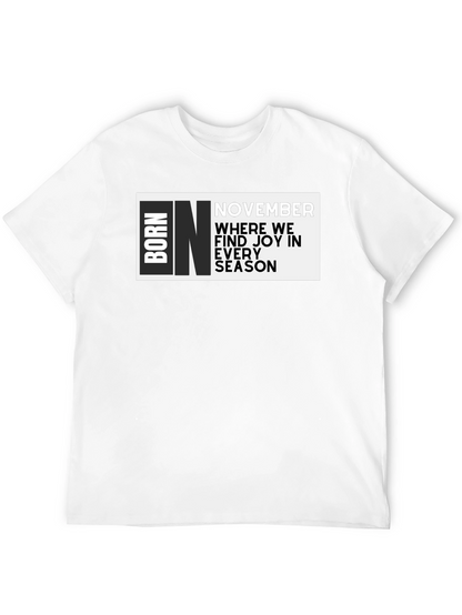Born In November Graphic T-Shirt