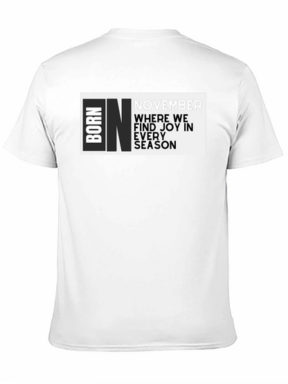 Born In November Graphic T-Shirt