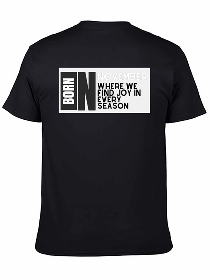 Born In November Graphic T-Shirt